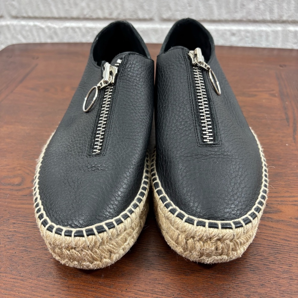 Alexander Wang Black Devon Zip Up Espadrille Shoe… - image 6